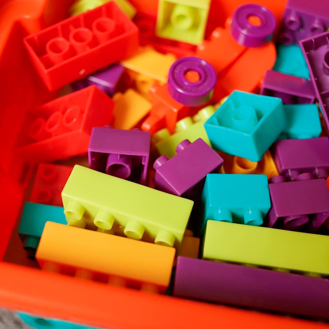 Блочные конструкторы - Конструктор Battat Архитектор 54 детали в коляске (BT2539Z)#7