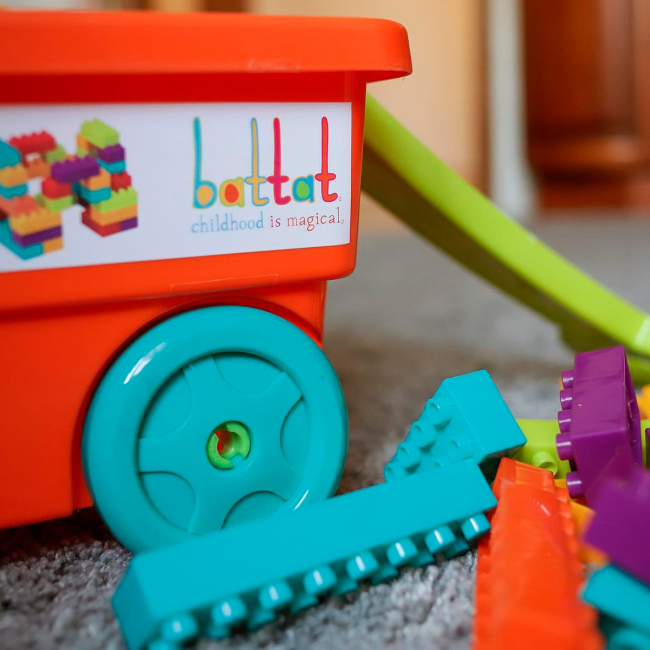 Блочные конструкторы - Конструктор Battat Архитектор 54 детали в коляске (BT2539Z)#8