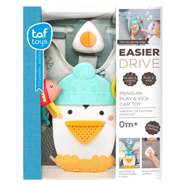 Подвески, мобили - Развивающий центр для автомобиля Taf Toys Музыкальный пингвин с эффектами родительский контроль (12285)#2