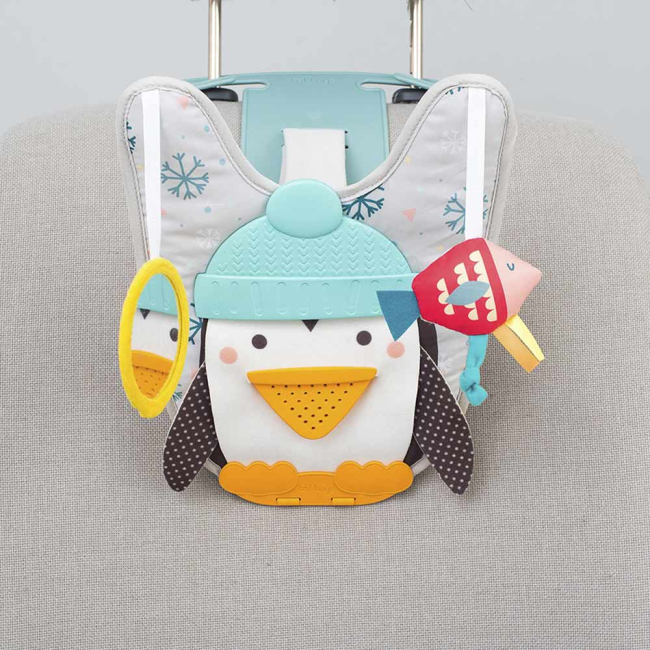 Подвески, мобили - Развивающий центр для автомобиля Taf Toys Музыкальный пингвин с эффектами родительский контроль (12285)#3