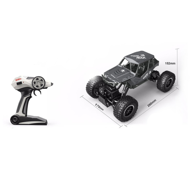 Радіокеровані моделі - Машинка Sulong Toys Off road Crawler Rock на радіокеруванні 1:18 срібляста (SL-111S)#2
