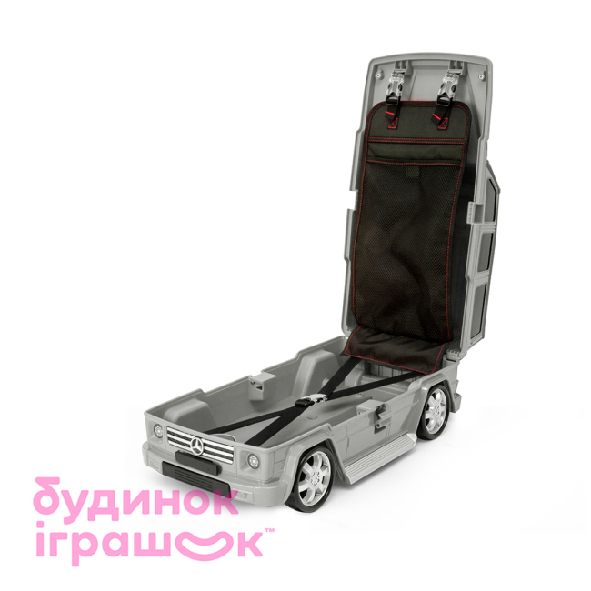 Детские чемоданы - Детский чемодан на колесиках Ridaz Mercedes-Benz G-class серый (91009W-GREY)#5