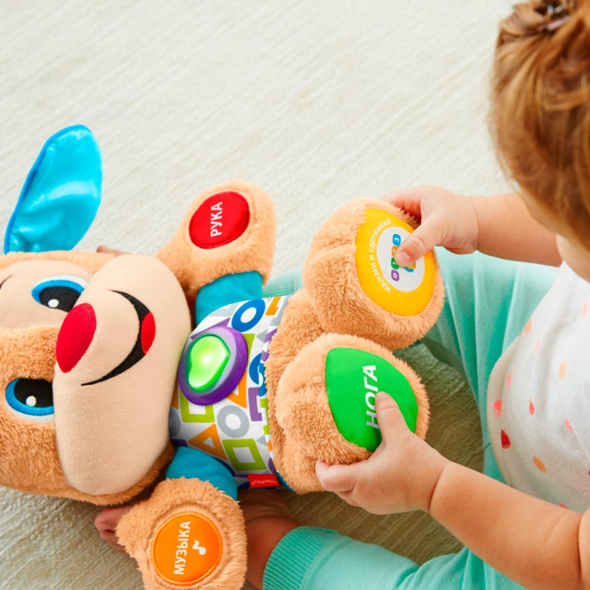 Развивающие игрушки - Интерактивная игрушка Fisher-Price Умный щенок обновленный на русском (FPN77)#4