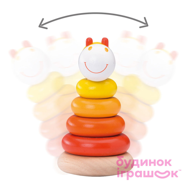 Развивающие игрушки - Пирамидка Wonderworld Жираф (WW-1202)#4