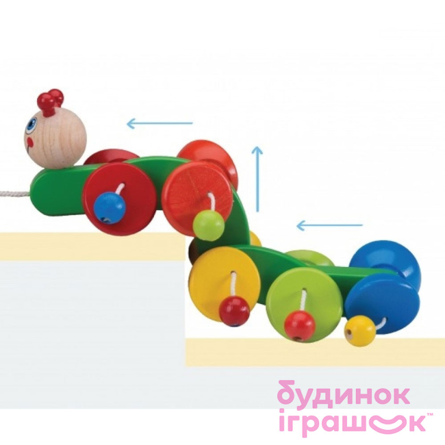 Машинки для малышей - Каталка Wonderworld Веселая гусеница (WW-4000)#2