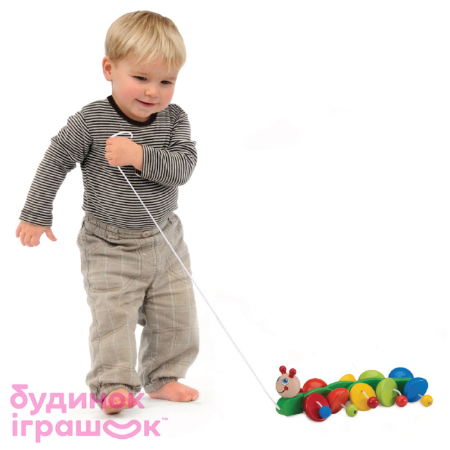 Машинки для малышей - Каталка Wonderworld Веселая гусеница (WW-4000)#3