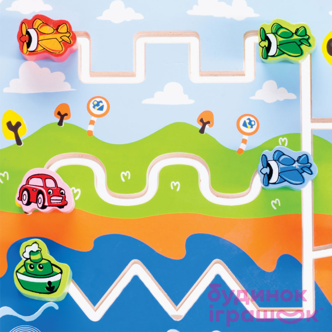 Развивающие игрушки - Развивающая игра Wonderworld Лабиринт-дорога (WED-3084)#3