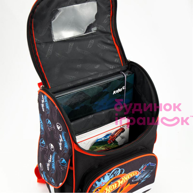 Рюкзаки и сумки - Рюкзак школьный Kite Hot Wheels каркасный (HW18-501S-1)#5