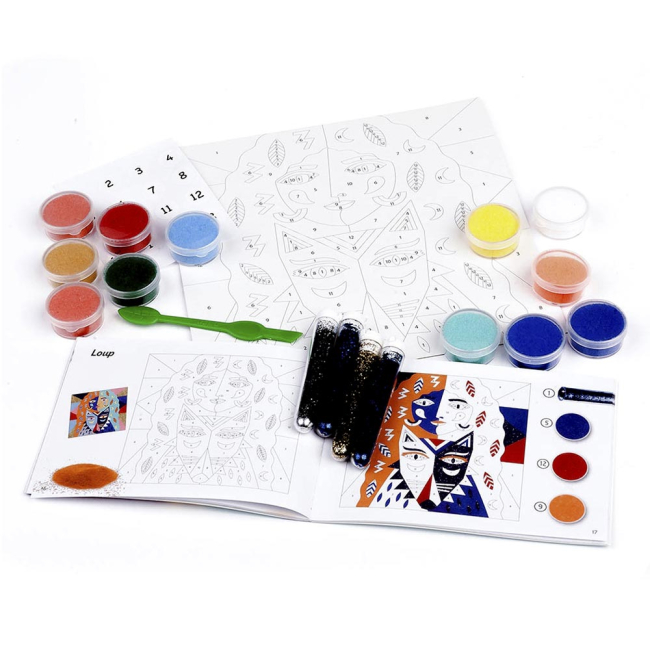 Товари для малювання - Набір для малювання піском DJECO Тотемні тварини (DJ08633)#2