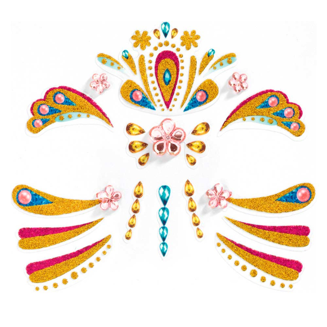 Косметика - Набір наклейок для обличчя DJECO Золота принцеса (DJ09211)#2