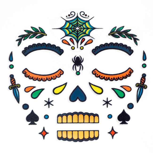 Косметика - Набір наклейок для обличчя DJECO Череп (DJ09218)#2