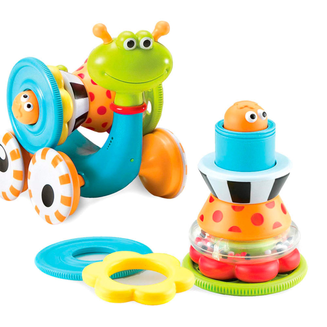 Розвивальні іграшки - Іграшка-каталка Yookidoo Музичний равлик (40113)#2