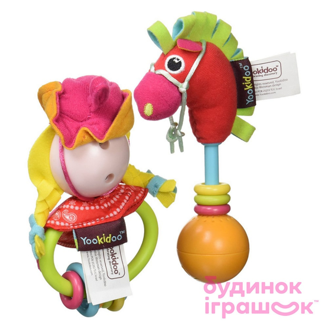 Погремушки, прорезыватели - Набор Yookidoo Ковгерл и лошадка (40119)#2