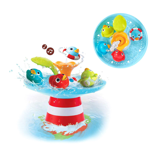 Игрушки для ванны - Музыкальная игрушка-фонтан Yookidoo Утиные гонки (40138)#3
