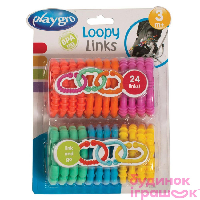 Погремушки, прорезыватели - Кольца-прорезыватели Playgro Цепь (0184556) (0184556 )#2