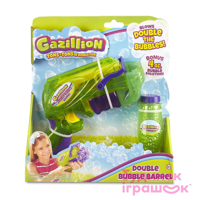 Мильні бульбашки - Набір для надування бульбашок Gazillion Bubbles Подвійний ствол 118 мл (36257)#3