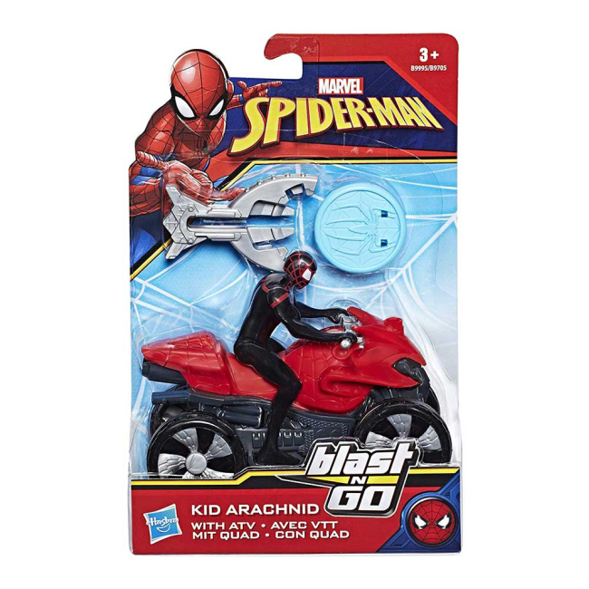 Фігурки персонажів - Набір іграшковий Spider-Man Blast-N-Go Кід Арахнід на квадроциклі (B9705/B9995)#3