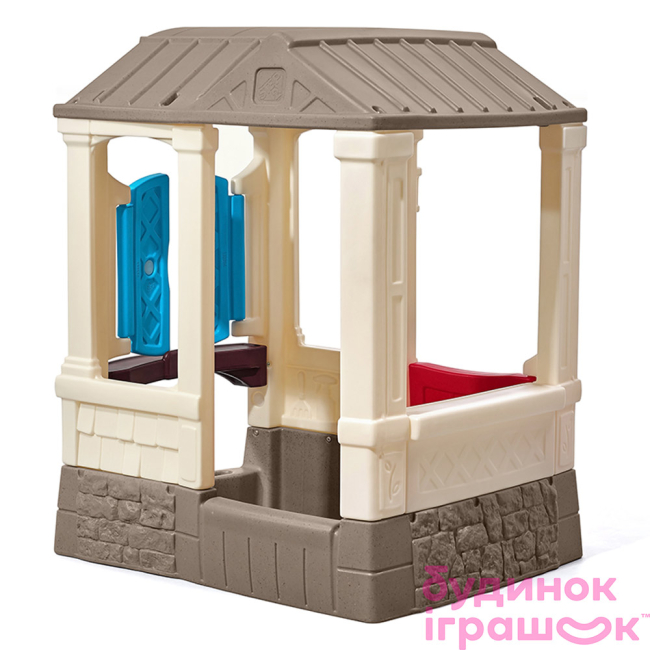 Ігрові комплекси, гойдалки, гірки - Іграшковий будинок Step2 Courtyard cottage 118х100х83см (773500)#4