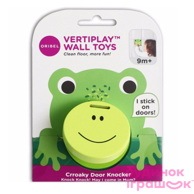 Розвивальні іграшки - Настінна іграшка Oribel Veritiplay Молоточок жабка (OR807-90001)#2