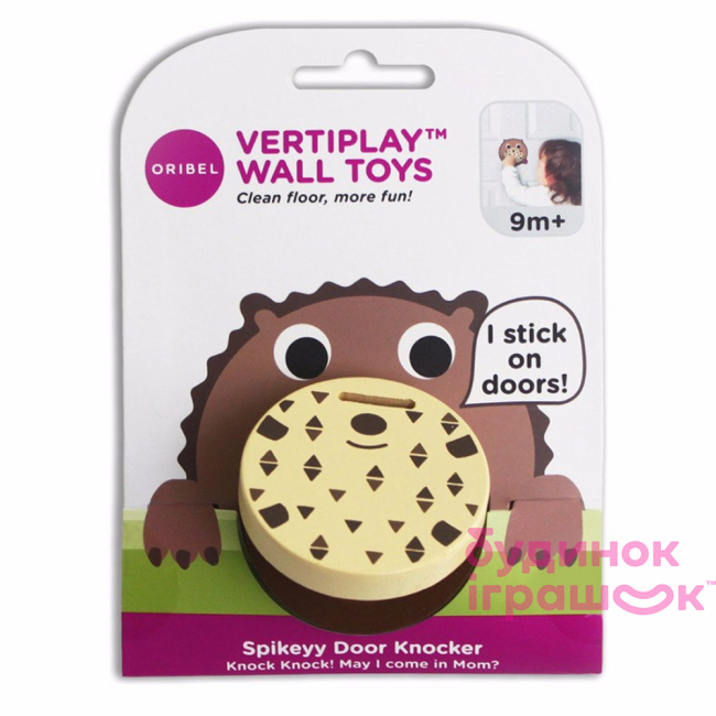 Развивающие игрушки - Настенная игрушка Oribel Veritiplay Молоточек ежик (OR803-90001)#2