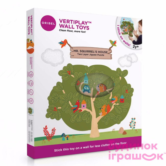 Розвивальні іграшки - Настінна іграшка Oribel Veritiplay Будинок пана Білки на дереві (OR801-90001)#2