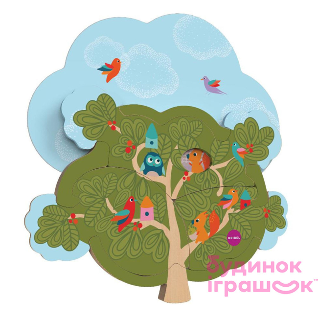 Розвивальні іграшки - Настінна іграшка Oribel Veritiplay Будинок пана Білки на дереві (OR801-90001)#3