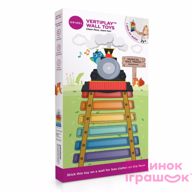 Розвивальні іграшки - Настінна іграшка Oribel Veritiplay Ксилофон потяг (OR816-90001)#2