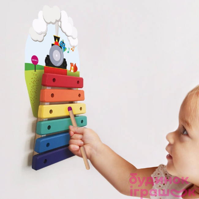 Розвивальні іграшки - Настінна іграшка Oribel Veritiplay Ксилофон потяг (OR816-90001)#3