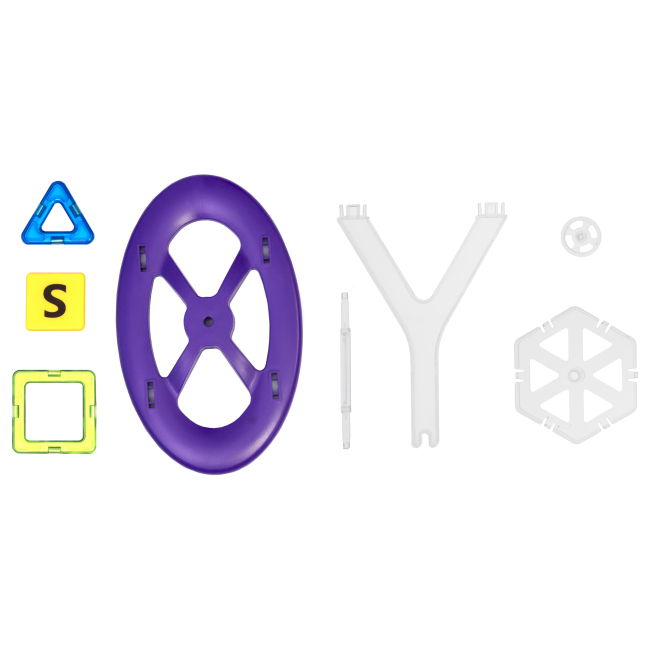 Магнітні конструктори - Конструктор Magplayer Магнітний набір 72 елемента (MPA-72)#3