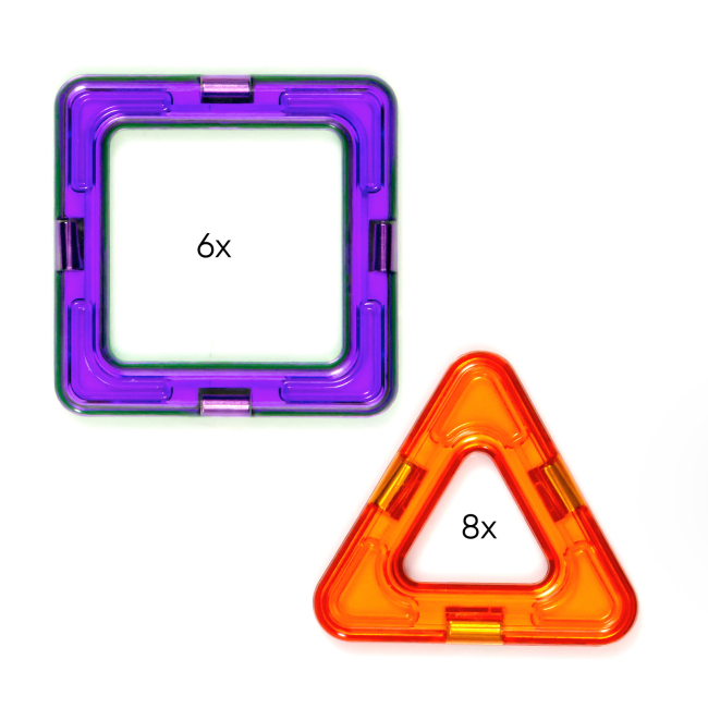 Магнитные конструкторы - Конструктор Magplayer Магнитный набор 14 элементов (MPB-14)#5