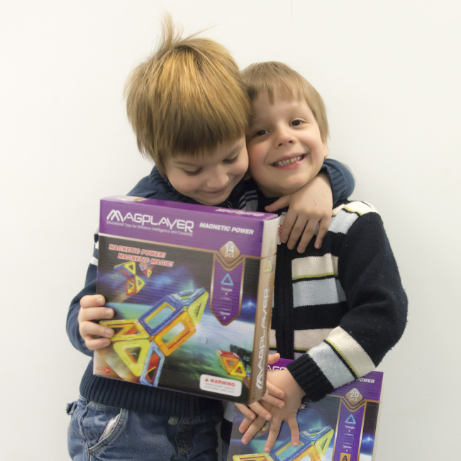 Магнитные конструкторы - Конструктор Magplayer Магнитный набор 14 элементов (MPB-14)#6