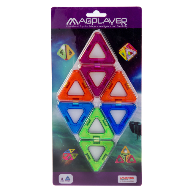 Магнитные конструкторы - Конструктор Magplayer Дополнительный набор 8 элементов (MPC-8)#4