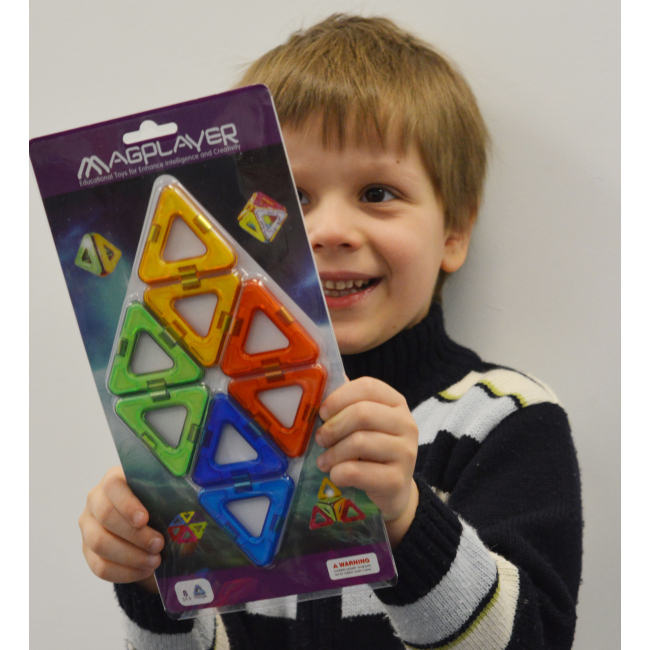 Магнитные конструкторы - Конструктор Magplayer Дополнительный набор 8 элементов (MPC-8)#5