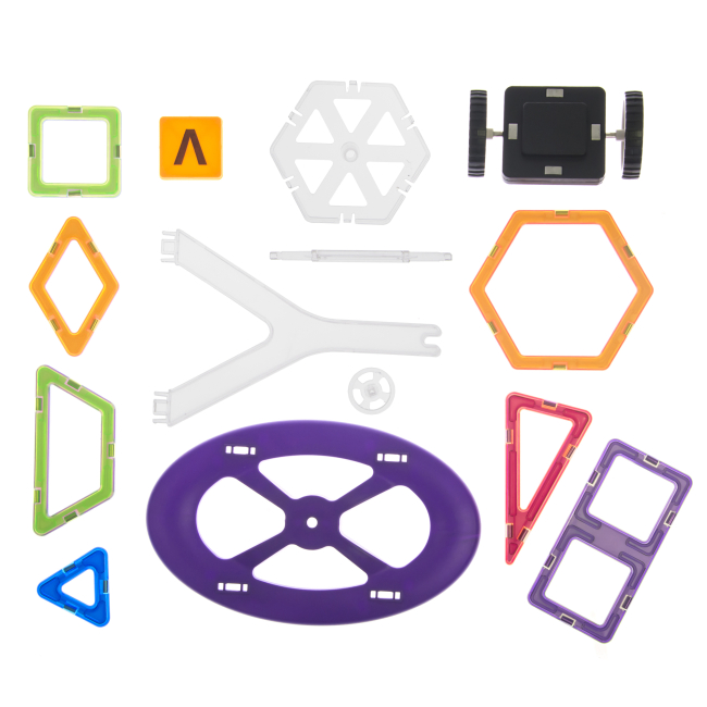 Магнитные конструкторы - Конструктор Magplayer Магнитный набор 118 элементов (MPT-118)#2