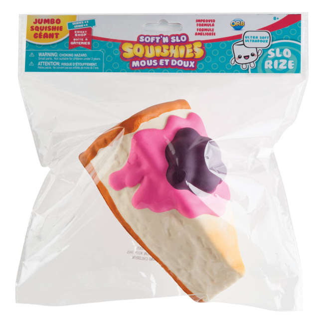 Антистрес іграшки - Сквіш ORB Soft’n Slo Squishies Чізкейк чорниця (51846)#2