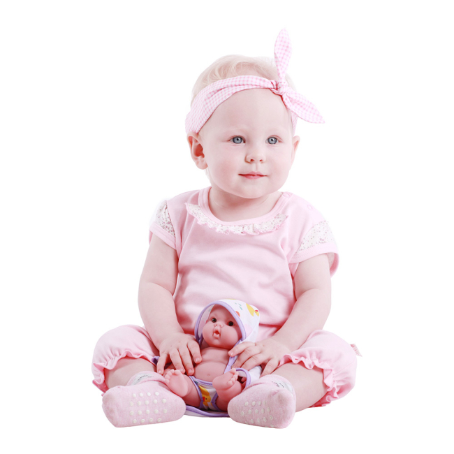 Пупси - Пупс JC Toys Лулу з фіолетовим рушничком 20 см (JC16822-1)#3