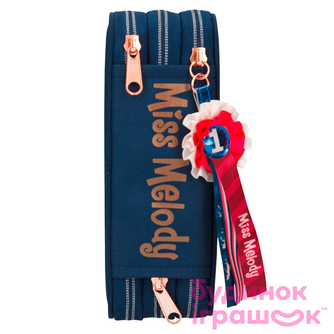 Пеналы и кошельки - Пенал Miss Melody синий с наполнением (046514)#4