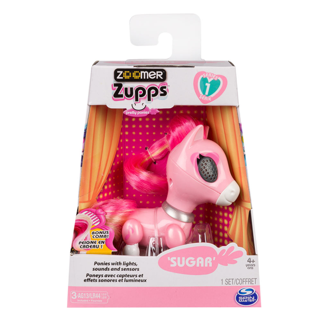 Фігурки тварин - Інтерактивна іграшка Zoomer Zupps Поні Цукрик (SM14425/1466)#2