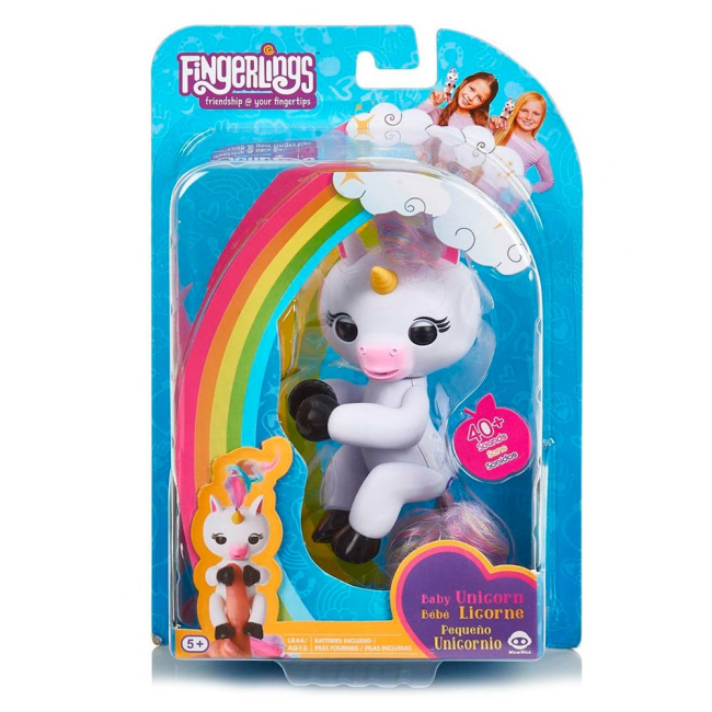 Фігурки тварин - Інтерактивна фігурка Fingerlings Єдиноріг Джіджі білий (W37082/3708)#4