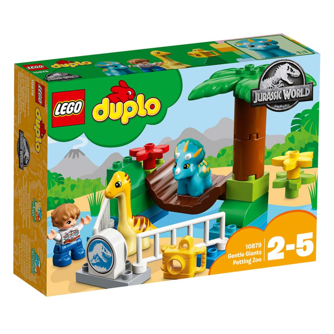 Конструкторы LEGO - Конструктор LEGO Duplo Jurassic world Зоопарк с ласковыми гигантами (10879)#4