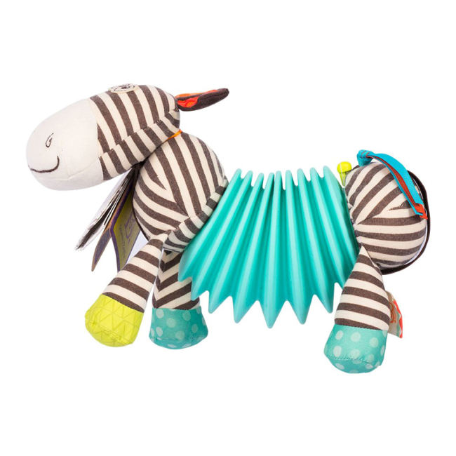 Розвивальні іграшки - Розвивальна іграшка Battat Зебра-тянубра зі звуковим ефектом (BX1534GTZ)#2