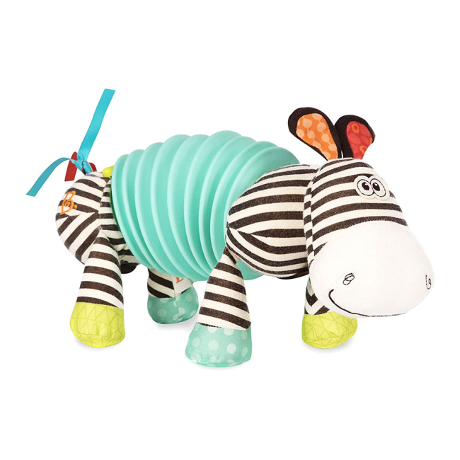 Розвивальні іграшки - Розвивальна іграшка Battat Зебра-тянубра зі звуковим ефектом (BX1534GTZ)#3