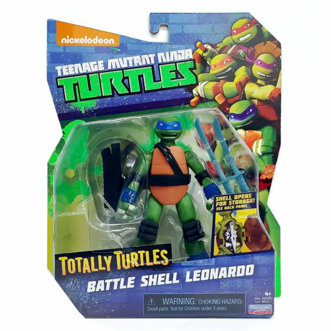 Фигурки персонажей - Фигурка черепашки-ниндзя TMNT Леонардо Рестайлинг с боевым панцирем (90728)#3