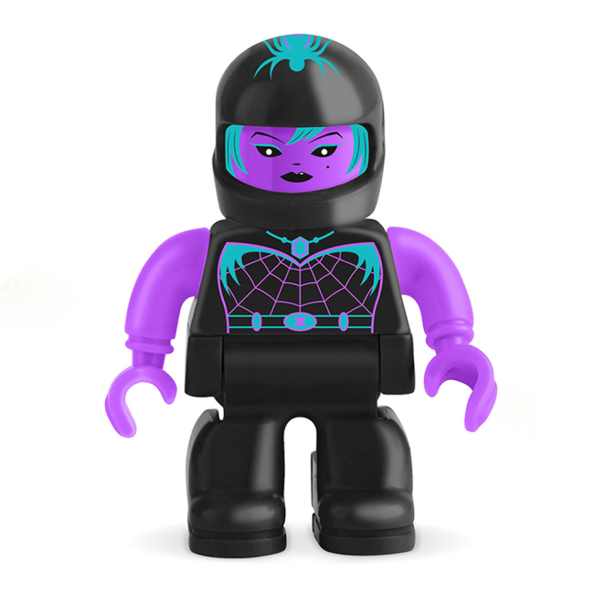 Радіокеровані моделі - Машинка Monster Smash-Ups Crash car Чорна вдова на радіокеруванні (TY5873D-1)#2