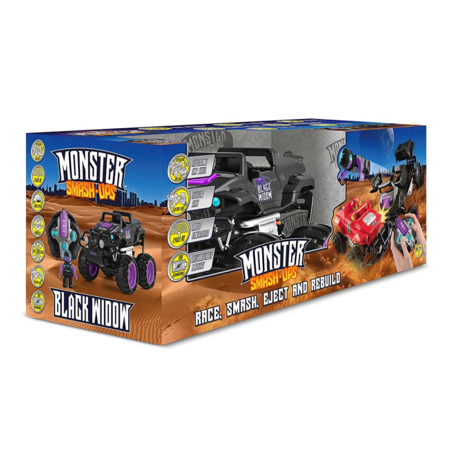 Радіокеровані моделі - Машинка Monster Smash-Ups Crash car Чорна вдова на радіокеруванні (TY5873D-1)#5