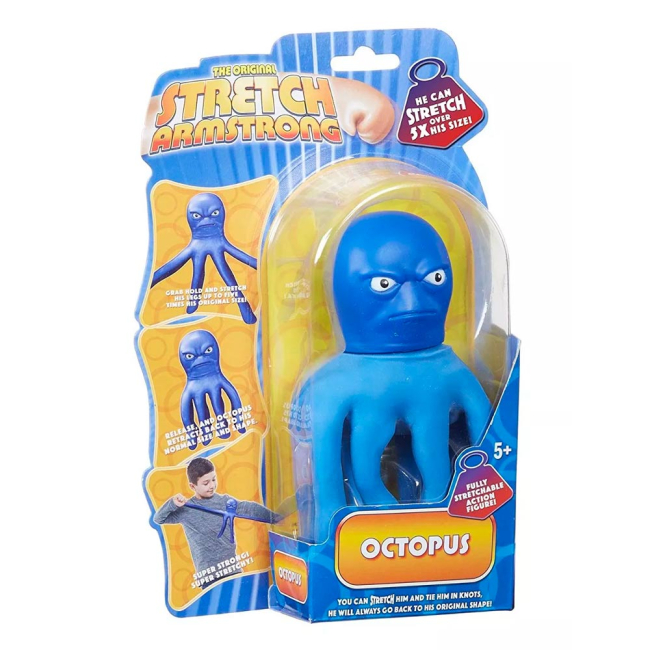 Антистресс игрушки - Игрушка-стретч Stretch Синий Осьминог мини-стретч (120487)#2