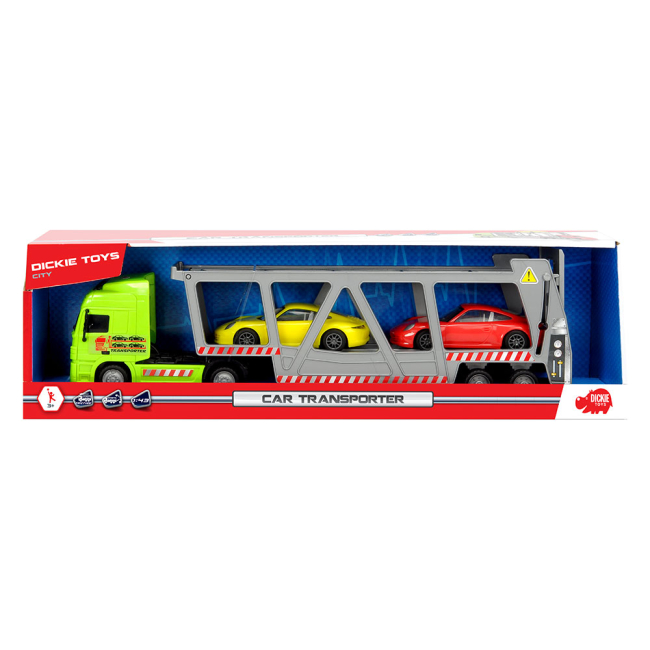 Транспорт и спецтехника - Модель автомобиля Dickie toys Автотранспортер  с 2 машинками (3747005)#3