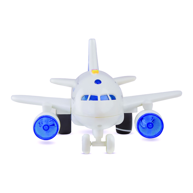 Машинки для малышей - Инерционный самолет Shantou Jinxing Planebus 720A 1:160 с эффектами (WY720A)#2