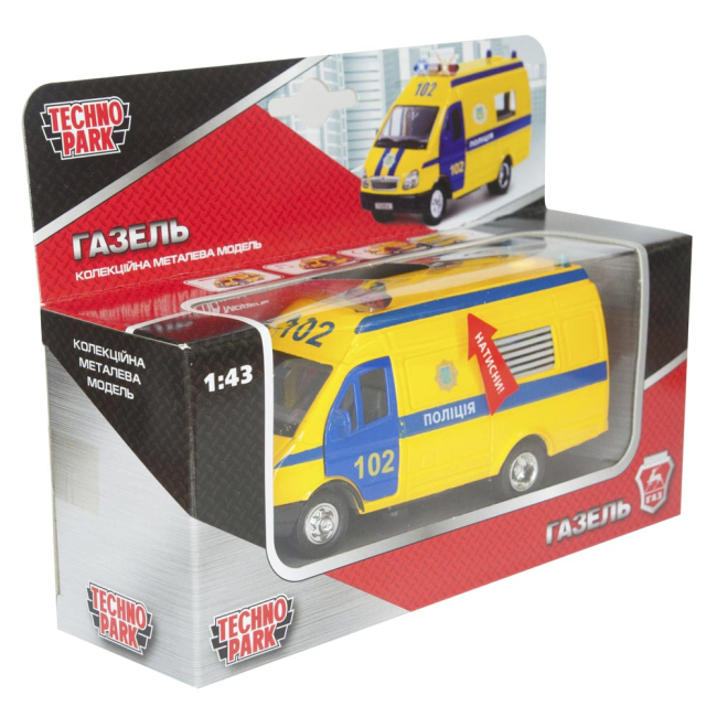 Транспорт и спецтехника - Автомодель Технопарк Газель полиция со светом и музыкой (CT-1276-17PU)#2