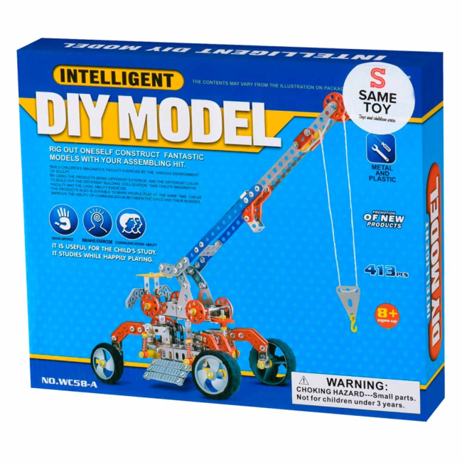 Конструкторы с уникальными деталями - Конструктор Same Toy Подъемный кран 413 элементов (WC58AUt)#2